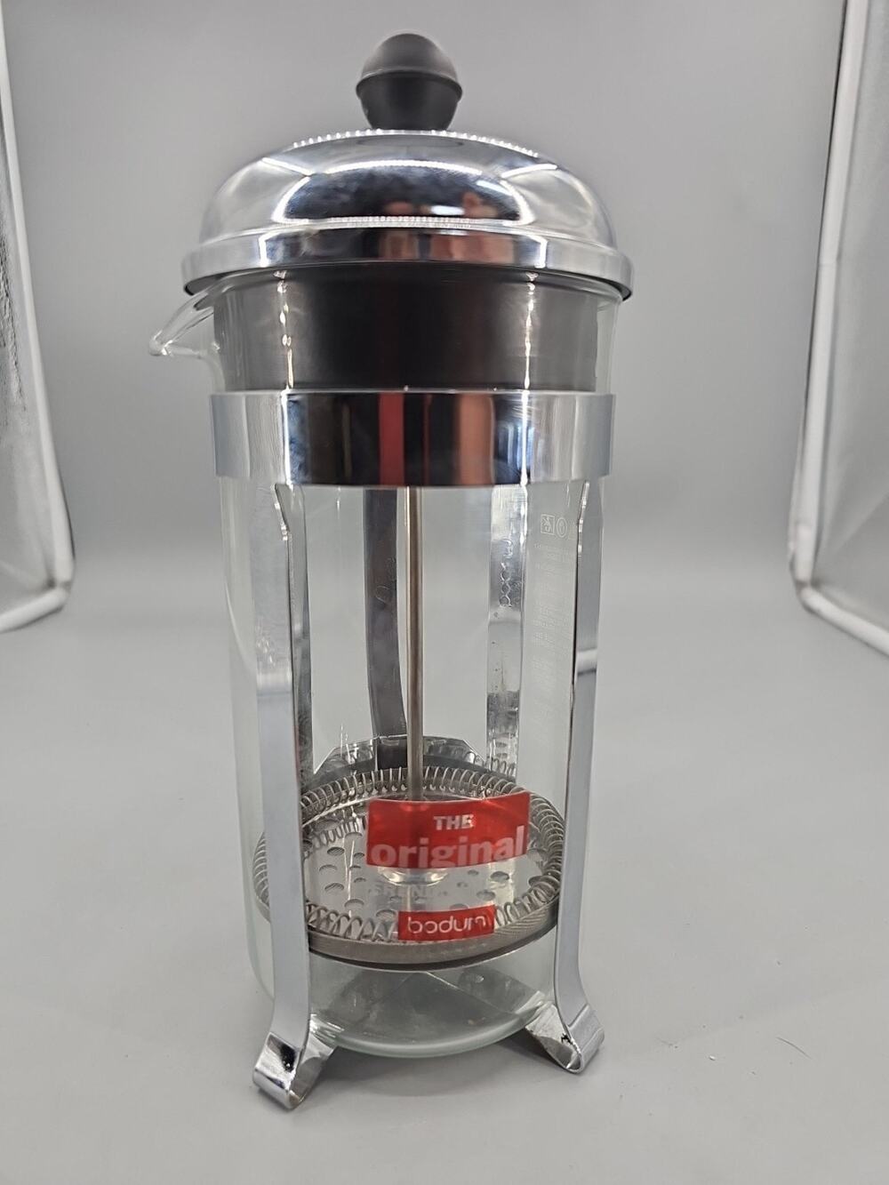 Bodum Original French Press Coffee Maker, 34 Ounce, Silver